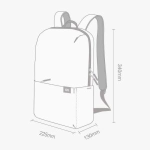 این کیف دارای یک جیب در جلو و دو جیب کناری برای قرار دادن چیز های کوچک و لازم است. کوله پشتی شیائومی مدل Knap sack می تواند تا 10 لیتر از وسایل شما را در خود جای دهد.
